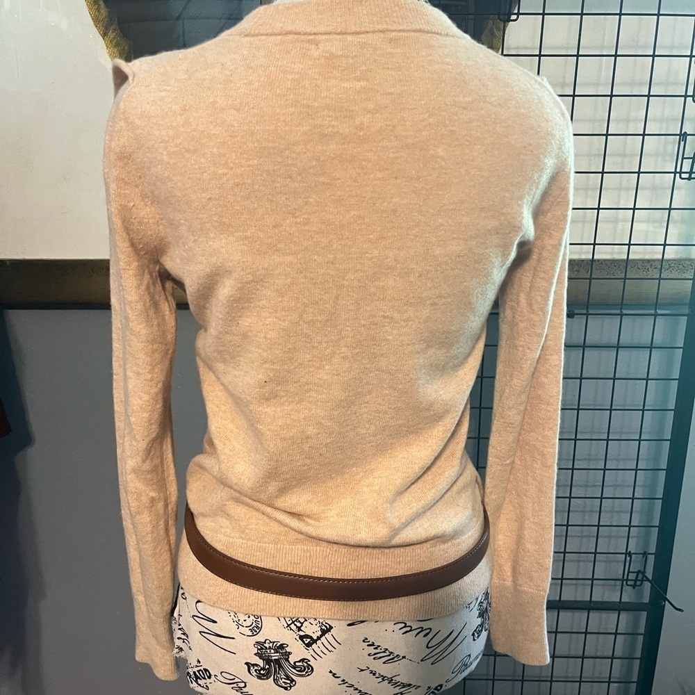 J. Crew Beige Ruffle Sweater - Picture 4 of 8